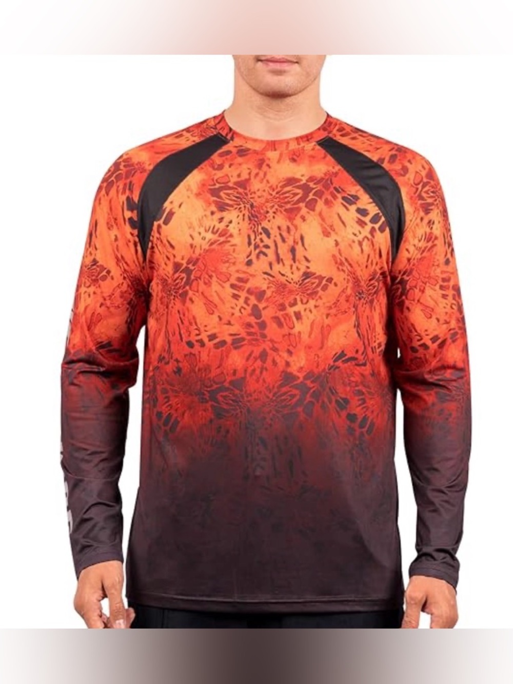 Kastking Sol Armis UPF 50 Long Sleeve Fishing Shirt Sz Large Color Red Fish NEW